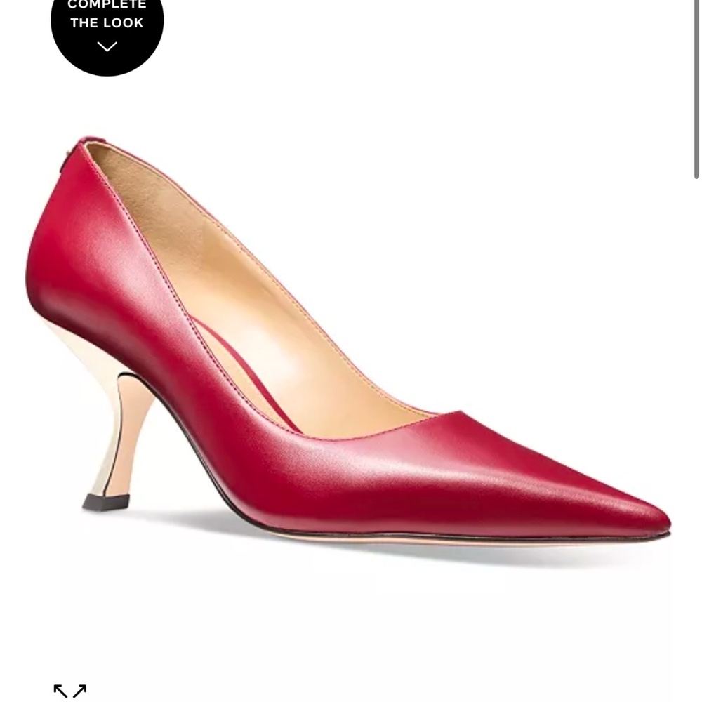 New Michael Kors Women's Luna Red Pointed Toe Pumps